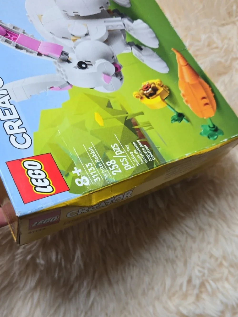 NEW Lego Creator White Rabbit Building Set with Orange Carrot